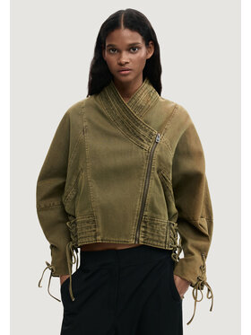 Desigual Desigual Giacca di pelle CHAQ_NAYELI Verde Casual Fit