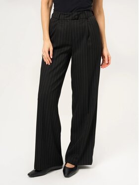 Willsoor Willsoor Spodnie materiałowe 68255 Czarny Wide Leg