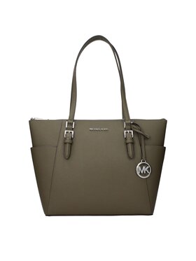 Michael Kors Michael Kors Torebka Green Leather Shoulder Zielony