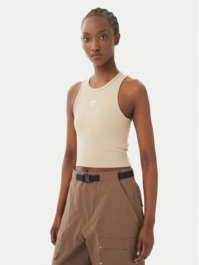 adidas adidas топ Essentials KD3822 Бежов Slim Fit