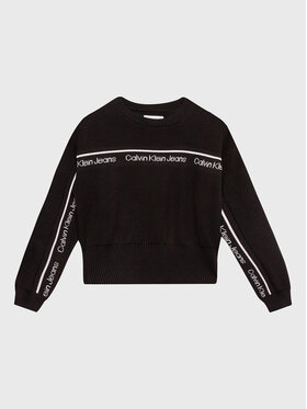 Calvin Klein Jeans Calvin Klein Jeans Sweter Logo Tape IG0IG01847 Czarny Regular Fit