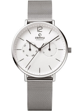 Obaku Obaku Hodinky V182GMCWMC Strieborná