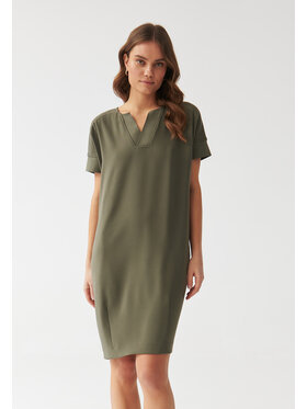TATUUM TATUUM Sukienka codzienna OWERITA Khaki Barrel Fit