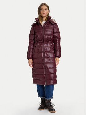 Tommy Hilfiger Tommy Hilfiger Pehelykabát WW0WW47356 Bordó Regular Fit