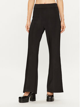 Pinko Pinko Kalhoty z materiálu Porfiria 100260 A04I Černá Regular Fit