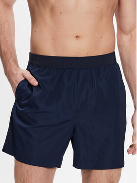Calvin Klein Swimwear Calvin Klein Swimwear Plavecké šortky Medium Waistband KM0KM00862 Tmavomodrá Regular Fit