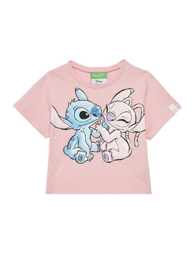 United Colors Of Benetton United Colors Of Benetton Тишърт 35RYG10HQ Розов Regular Fit