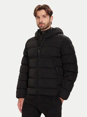 C.P. Company C.P. Company Пухено яке 19CMOW011A005904G Черен Regular Fit