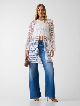 Guess Guess Top 183128 Biały Classic Fit
