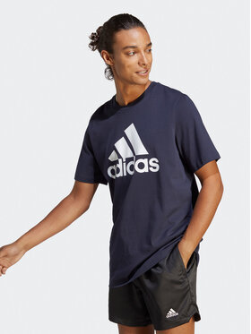 adidas adidas T-Shirt Essentials Single Jersey Big Logo T-Shirt IC9348 Modrá Regular Fit