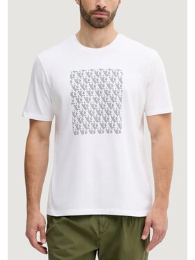 Calvin Klein Jeans Calvin Klein Jeans T-Shirt SS 20S CK MACRO AOP Λευκό Casual Fit