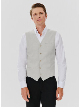 Pako Lorente Pako Lorente Kamizelka P24WF-8X-007 Beżowy Slim Fit