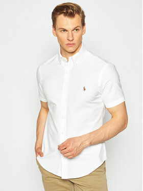 Polo Ralph Lauren Polo Ralph Lauren Cămașă Poplin 710787736 Alb Slim Fit