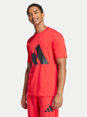 adidas adidas T-Shirt Essentials Big Logo JE8934 Czerwony Regular Fit