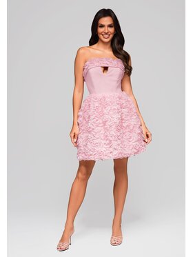 Ombre Ombre Sukienka wieczorowa LA-OM-DLR181 Różowy Regular Fit