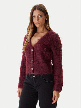 Guess Guess Kardigan W5BR91 Z3JI2 Tamnocrvena Relaxed Fit