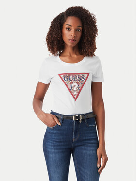 Guess Guess T-särk W6YI25 K4344 Valge Slim Fit