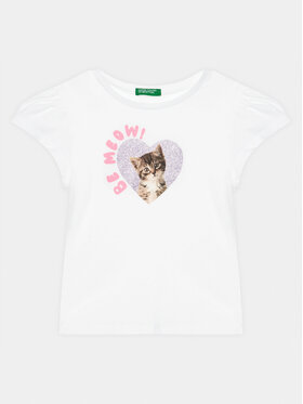 United Colors Of Benetton United Colors Of Benetton T-shirt 3I1XG10DR Bianco Regular Fit