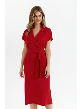 Stylove Stylove Koktejlové šaty S363 Červená Premium Fit