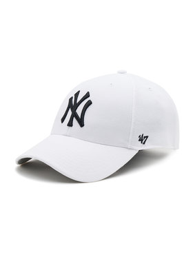 47 Brand 47 Brand Czapka z daszkiem New York Yankees B-MVP17WBV-WHF Biały