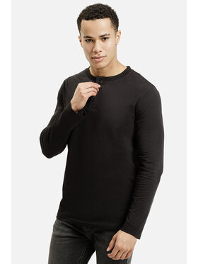 Cross Jeans Cross Jeans Longsleeve 16137-020 Czarny Regular Fit