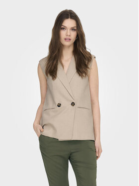 ONLY ONLY Жилет Caro 15278794 Бежевий Loose Fit