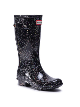 Hunter Hunter Gumene čizme Org Kids Giant Glitter Boots JFT6075RGT Crna