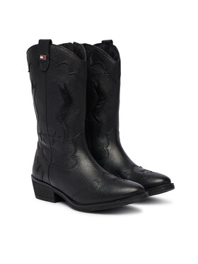Tommy Hilfiger Tommy Hilfiger Kovbojská obuv T3A6-35193-0036 Černá
