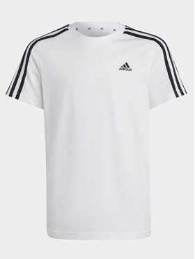 adidas adidas T-Shirt Essentials 3-Stripes Cotton T-Shirt IC0605 Weiß Regular Fit