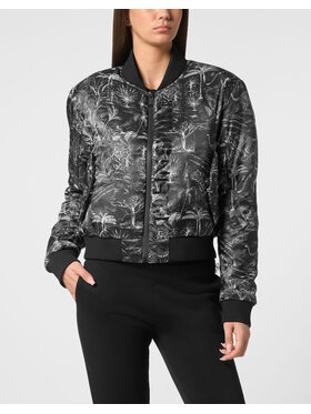 Plein Sport Plein Sport Kurtka bomber 14201 Czarny Regular Fit
