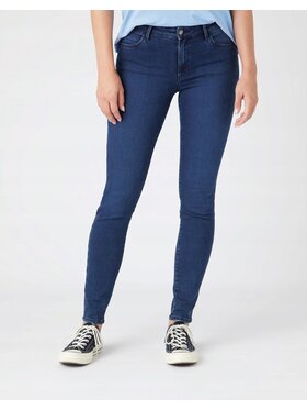 Wrangler Wrangler Jeansy Skinny Niebieski Skinny Fit