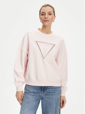 Guess Guess Majica dugih rukava W5YQ04 KC8I0 Ružičasta Regular Fit