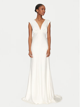 YAS YAS Abendkleid Dottea 26036356 Écru Regular Fit