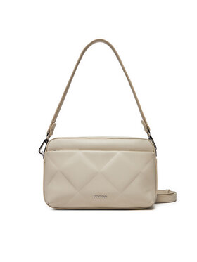 Calvin Klein Calvin Klein Torebka Diamond Quilt Camera Bag W/Pkt K60K612907 Beżowy