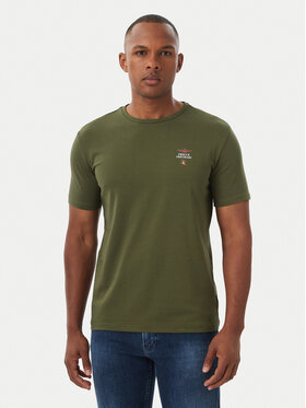 Aeronautica Militare Aeronautica Militare Tricou Girocollo AM1UTI005 Kaki Regular Fit
