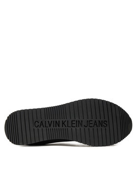 Calvin Klein Jeans Tenisice Retro Runner Low Mix Mtl YM0YM01032 Crna