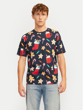 Jack&Jones Jack&Jones T-shirt Xmas Merry 12265399 Tamnoplava Standard Fit