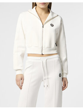 PHILIPP PLEIN PHILIPP PLEIN Bluza 26319 Biały Jogger Fit