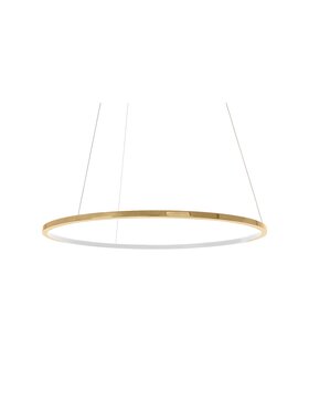 MIAhome MIAhome Lampa wisząca RING SLIM 80 złota Złoty