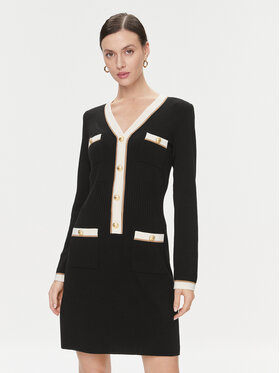 Luisa Spagnoli Luisa Spagnoli Плетена рокля Mesosfera 58030 Черен Regular Fit