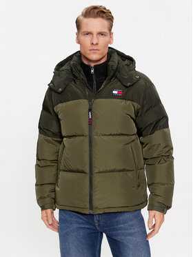 Tommy Jeans Tommy Jeans Daunenjacke Alaska DM0DM17482 Grün Regular Fit