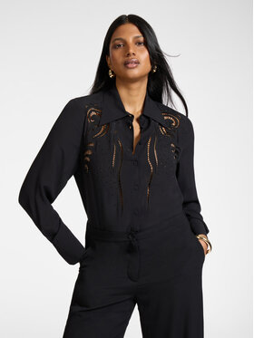 Elena Mirò Elena Mirò Koszula 5189P000273N033 Czarny Regular Fit