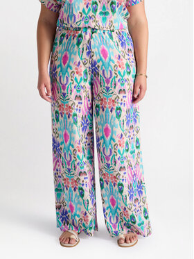 Fiorella Rubino Fiorella Rubino Pantaloni di tessuto P091L002247N0S1 Turchese Regular Fit