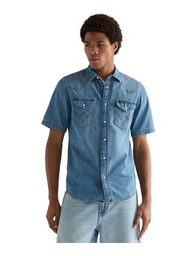 Wrangler Wrangler Koszula 112378394 Niebieski Regular Fit