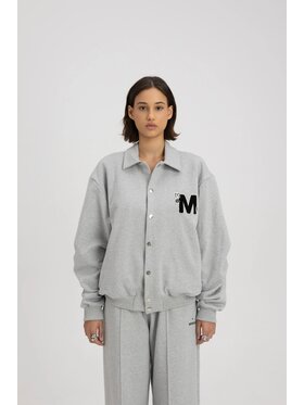 Misaga Misaga Kurtka bomber ATHL BOMBER Szary Regular Fit