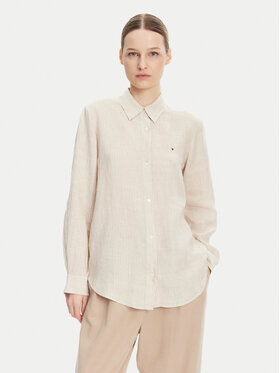 Tommy Hilfiger Tommy Hilfiger Cămașă WW0WW44679 Bej Relaxed Fit