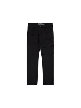 Alpha Industries Alpha Industries Spodnie cargo Lieutenant Pant Czarny Straight Leg