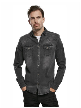 Brandit Brandit Koszula 4020.2.XXL Czarny Slim Fit
