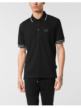 PHILIPP PLEIN PHILIPP PLEIN Polo 25571 Czarny Slim Fit