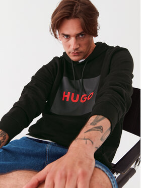 Hugo Hugo Bluză 50473168 Negru Regular Fit